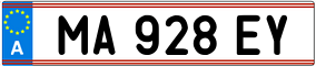 Trailer License Plate